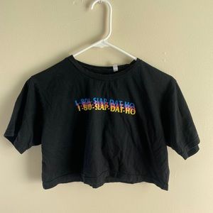 slap dat hoe crop top